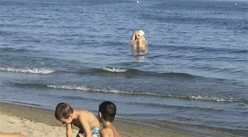 Beautiful Couples Nude Beach - Parents 'outraged' as couple romp in the sea in front of their children on nudist  beach in Spain - Euro Weekly News