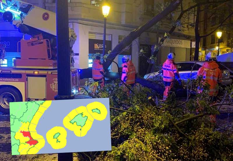 RED ALERT Benidorm and Costa Blanca on SEVERE weather warning until TOMORROW morning « Euro