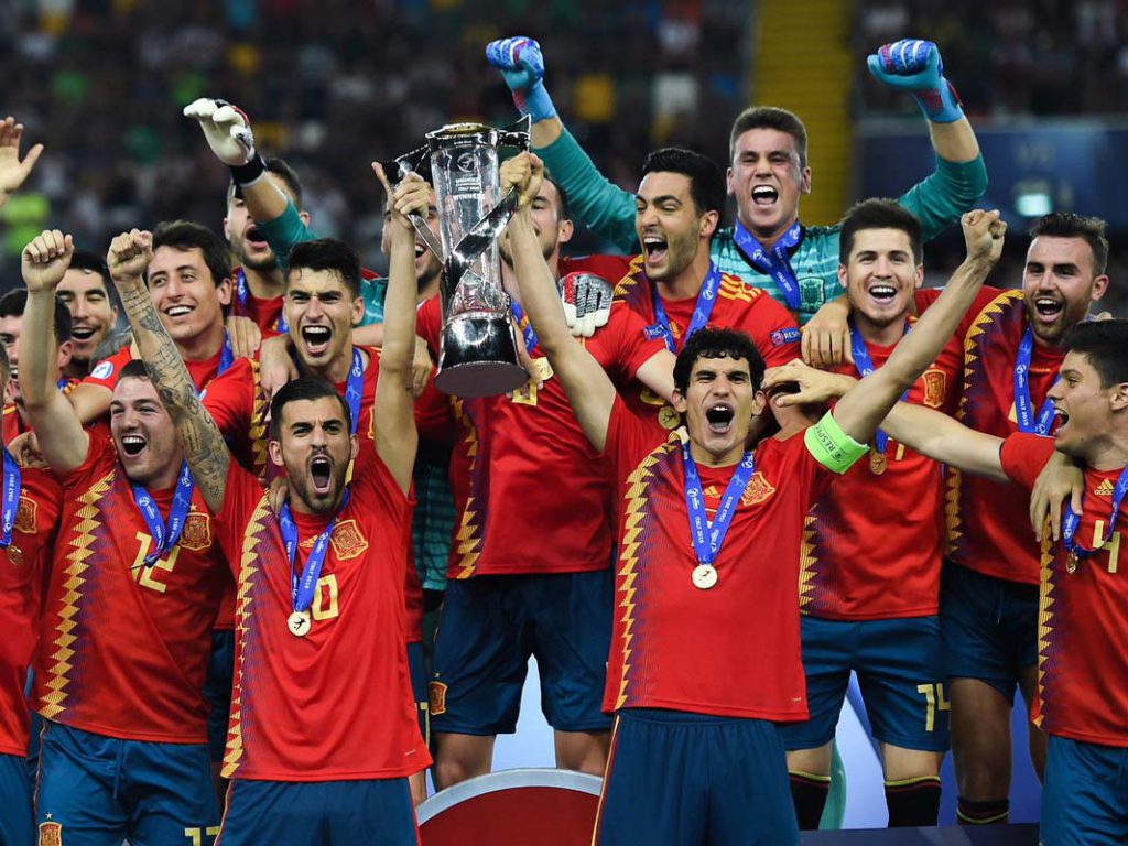 Spain become champions of Europe for the fifth time in the UEFA competition