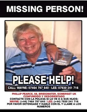 Urgent appeal! Man with dementia still missing in Benidorm!
