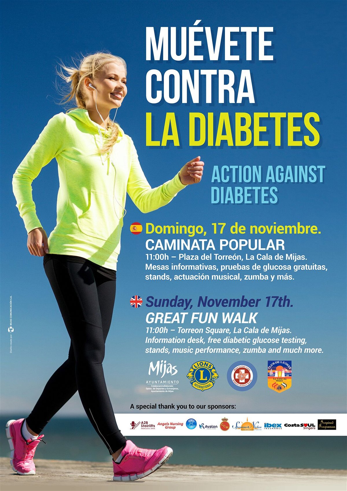 Walk for diabetes in La Cala