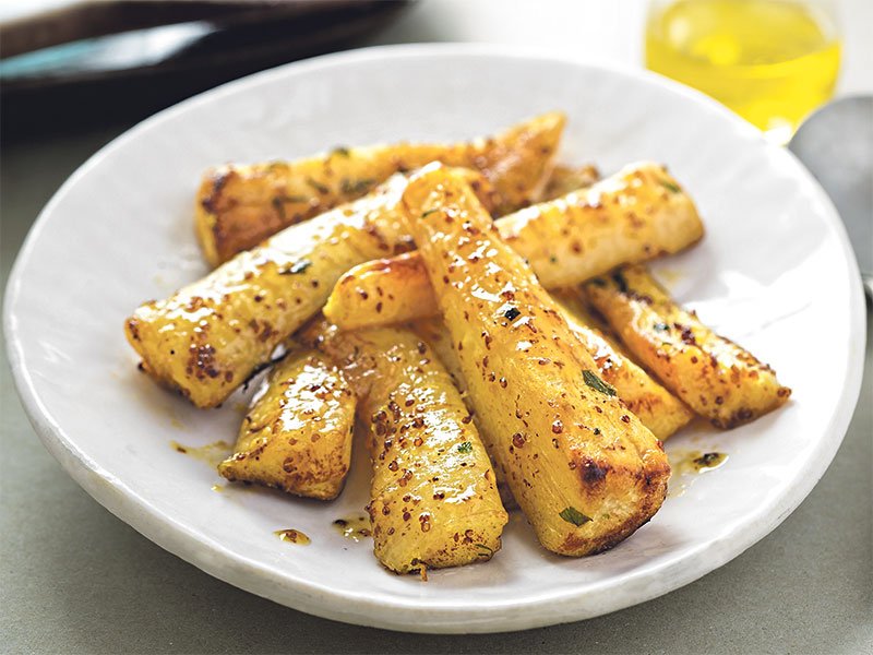 Honey roasted Parsnips with Sherry