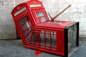 Banksy Death of a phone box 