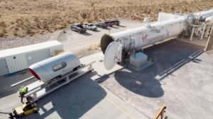 TWO people have become the first passengers transported on a Hyperloop created by Sir Richard Branson's Virgin, a technology considered to be the future of high-speed ground transport.