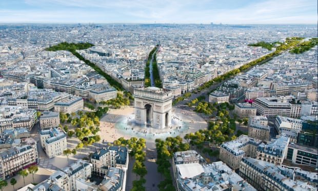 Paris to Convert Champs-Elysees into 