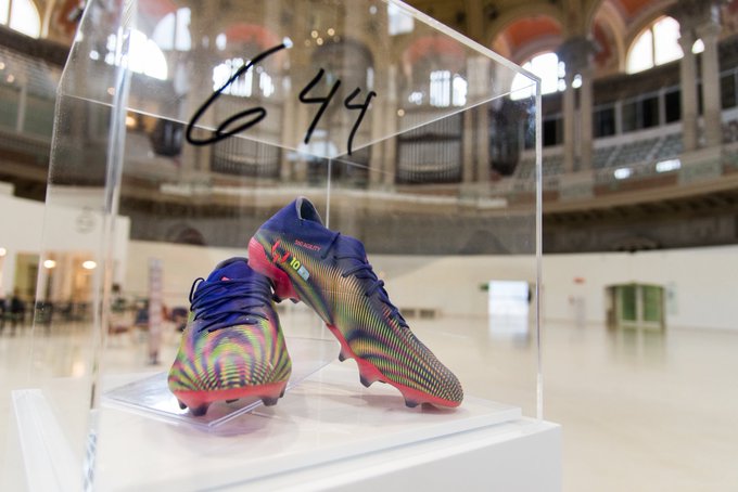 messi boots Messi's world record-breaking boots to be auctioned for children's cancer charity