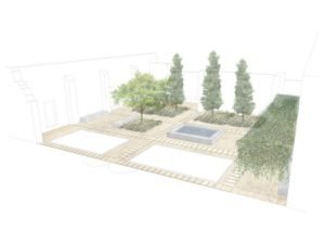 Artists view of the new garden