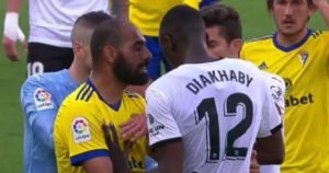alleged racist abuse incident in match between valencia and cadiz