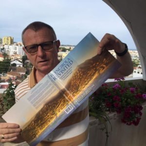 Patrick displays the cover of Fuengirola Revisited