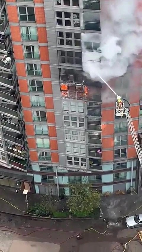 Blaze Rips Through East London tower
