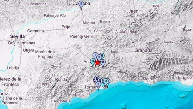 Antequera and Malaga were shaken early in the morning by a 3.4-magnitude earthquake