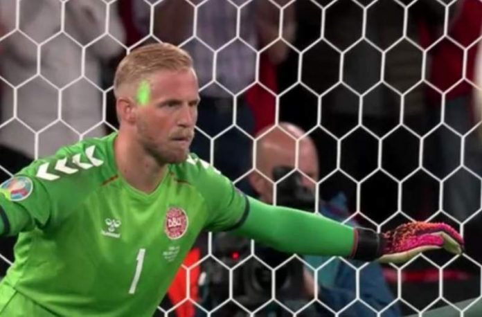 England charged by UEFA after Denmark goalkeeper targeted by laser