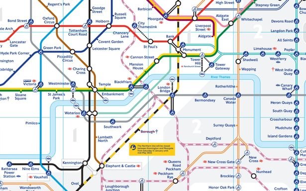 London Underfround Tube Map changes, TFL