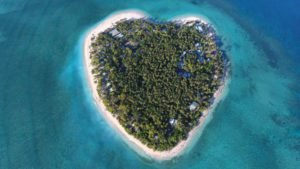 Heart shaped island of Tavarua 