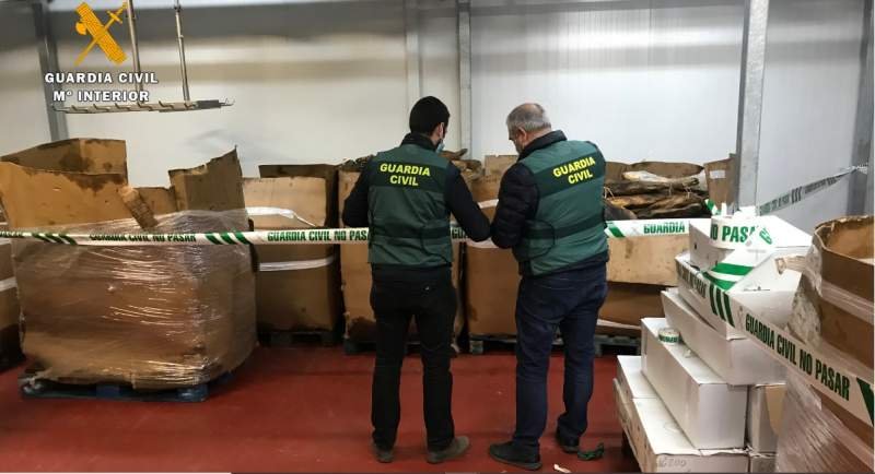 The Guardia Civil breaks food fraud gang in Cáceres