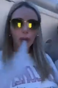 WATCH: Unruly unmasked influencers face fines for vaping, drinking and partying on flight