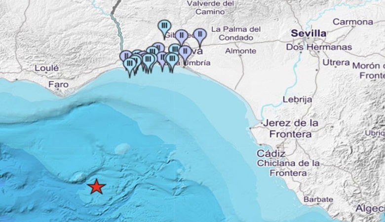 Magnitude 4.4 earthquake in the Gulf of Cadiz