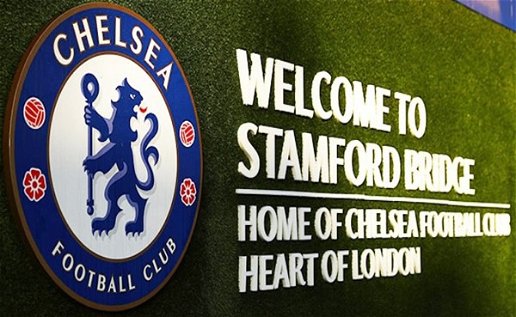 Welcome sign outside of Chelsea's Stamford Bridge