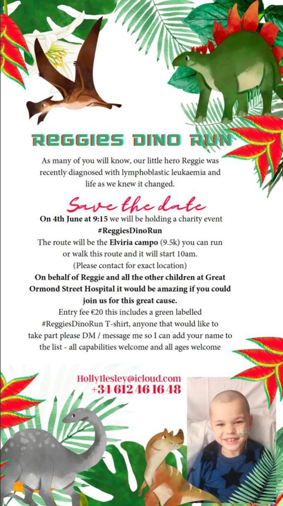 Reggie's Dino Run charity event for Great Ormond Street
