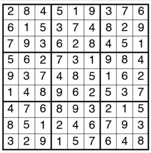 Easy Sudoku 1922