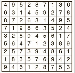 Easy Sudoku 1943