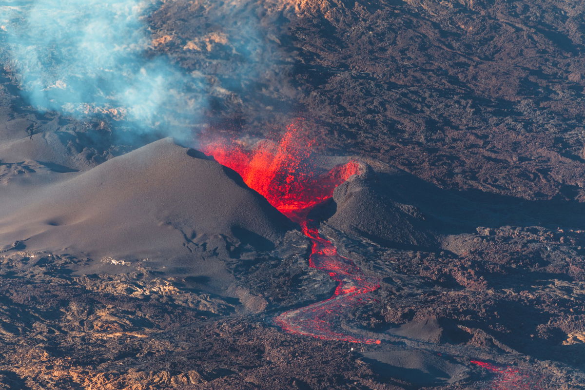 WATCH Piton de la Fournaise volcano erupts for first time this year