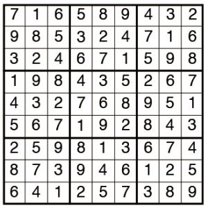 Easy Sudoku 1954