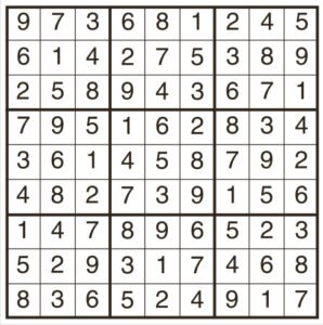 easy sudoku 1961
