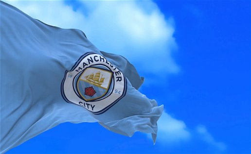 Image of the Manchester City flag.