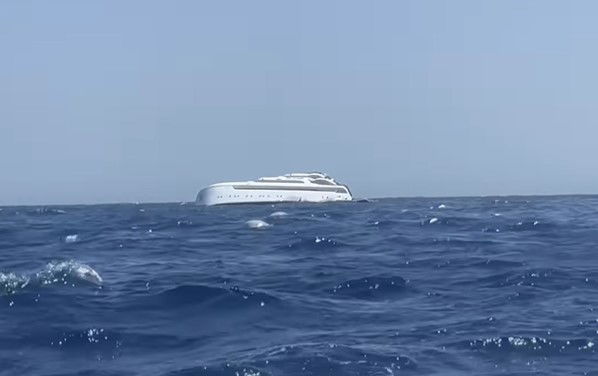 Dream holiday turns into disaster after 137-foot yacht capsizes