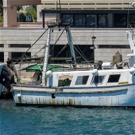 Image of fishing boat in Denia port, Alicante.