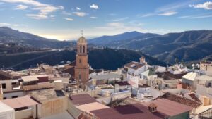 aerial view of competa