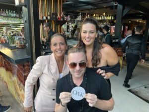guests smiles at restaurant launch