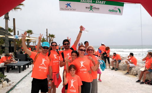 walkers in Cudeca's walkathon