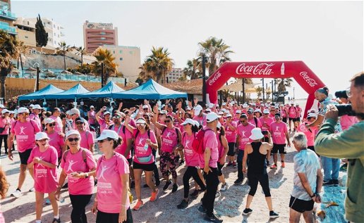Benalmadena seafront was a sea of pink for the Cudeca Walkathon.