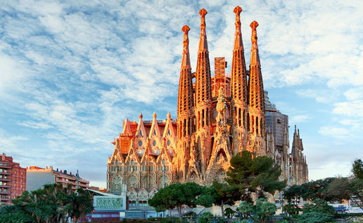 Image of La Sagrada Familia in Barcelona.