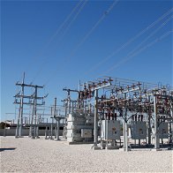 Image of an electricity grid power sub-station.