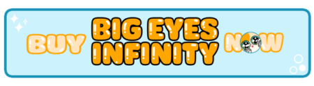 light blue background with text buy big eyes infinity