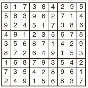 Easy Sudoku 1987