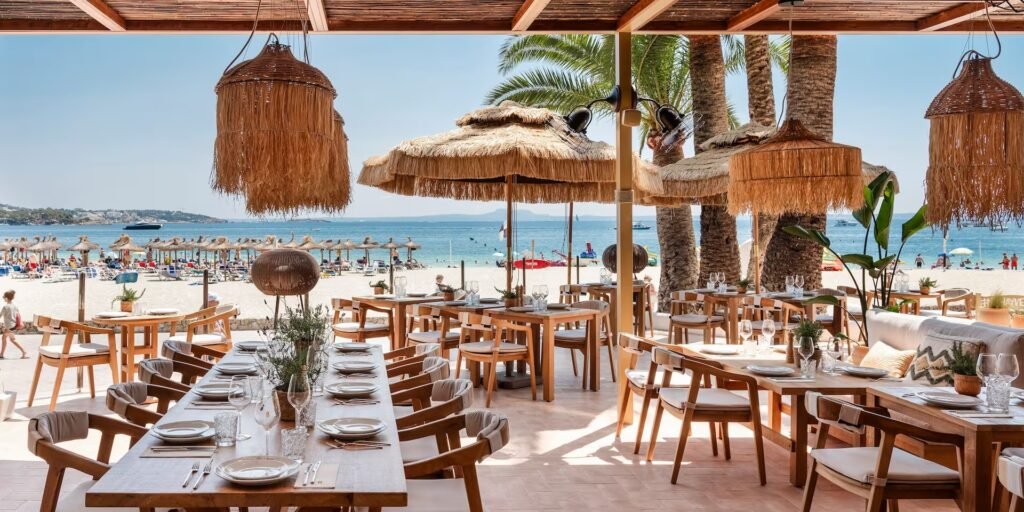 Beso Beach Restaurant At Rafael Nadal's Hotel in Mallorca