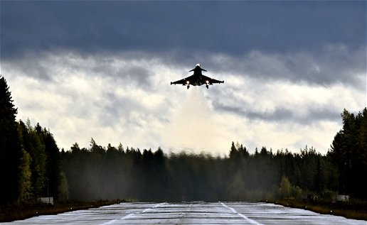 @Cold War' Exercises As Finland Hosts RAF