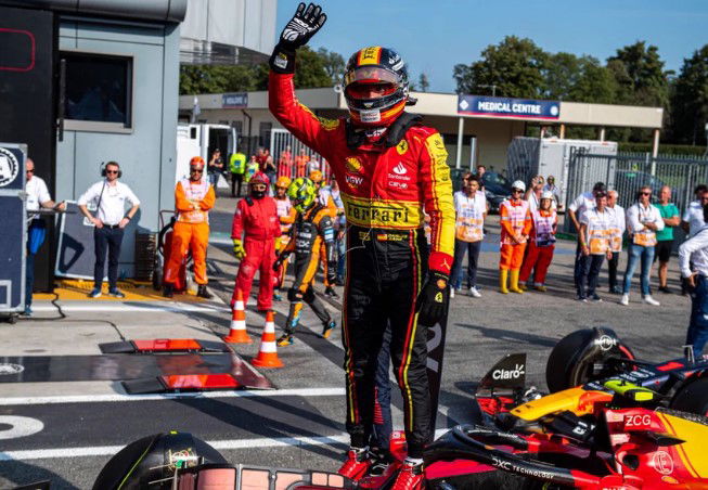 El español Carlos Sainz consigue una espectacular pole para Ferrari en el Gran Premio de Italia « Euro Weekly News