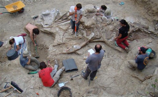 Image of the site in Morella, Castellon, where dinosaur remains were found.
