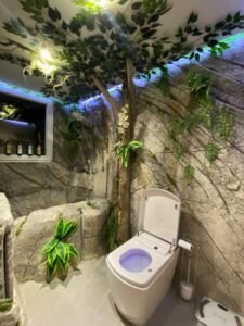 jungle themed bathroom