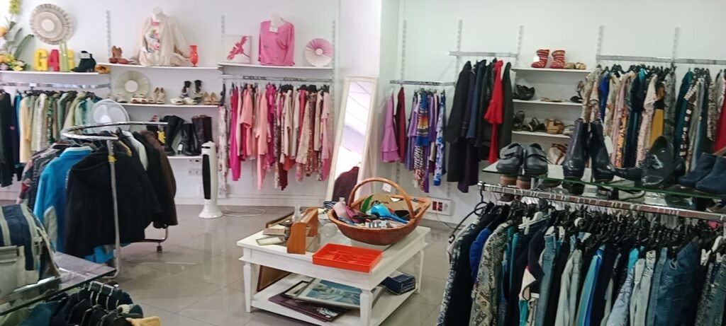 The inside of the Giving4Giving charity shop