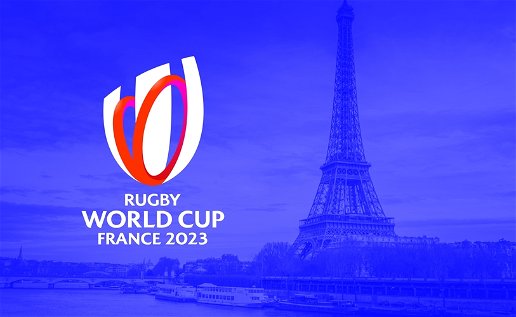 Image of 2023 Rugby World Cup logo.