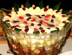bowl of Irish trifle