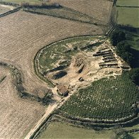 Aerial photo of Alto de la Cruz, Navarre, belonging to the Early Iron Age