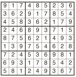 Easy Sudoku 2016