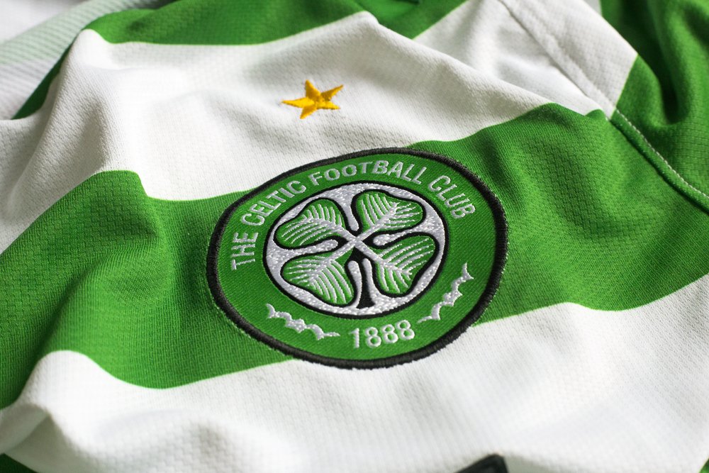 Celtic Football club shirt showing the emblem